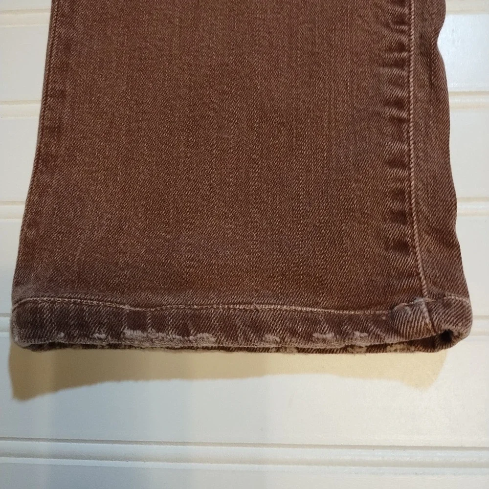 Romualdo Sartoria Brown Straight Leg Denim Jeans‎ Mens 32 Classic Luxury Italian